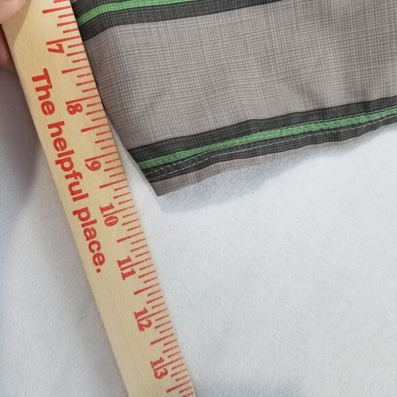 Quicksilver Swim Trunks Mens 34 Gray Striped Waterman Collection Board Shorts - Picture 9 of 10